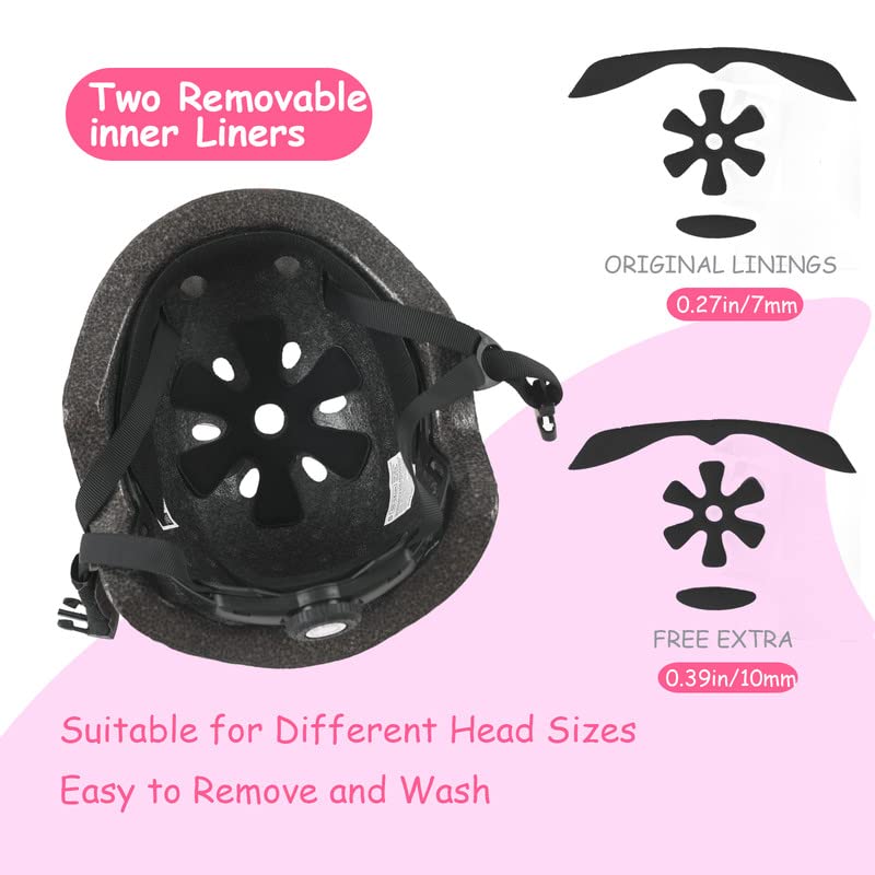 Anharluka Kids Toddler Bike Helmet  Adjustable and Multi-Sport for Child Infant Baby  2 Sizes for Age 1-3-5 Years Boys Girls (Pink Shark  Small) - Image 5